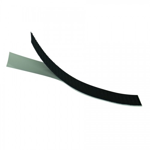 Klettband selbstklebend schwarz 25m Rolle
