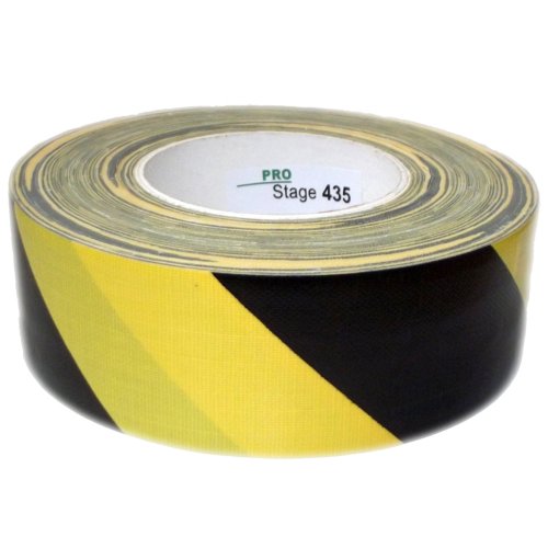 ProStage ST 435 Gewebe-Warnband gelb-schwarz 50mm breit